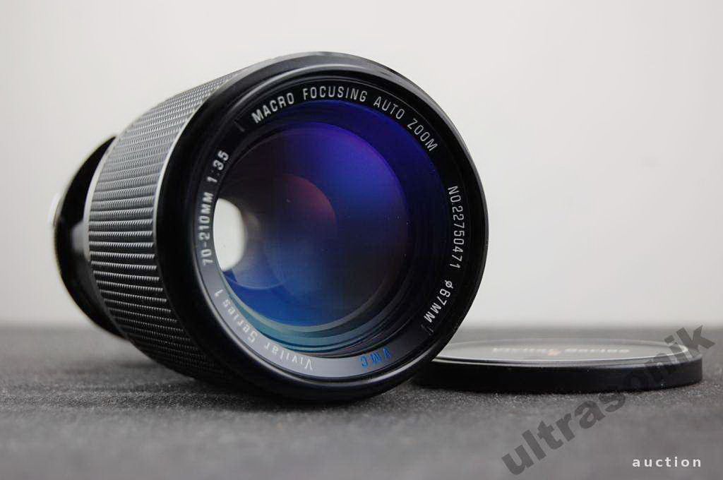Olympus OM Vivitar S1 VMC 70-210mm/3.5 Macro Ф67мм Вживане - фото фото фото 0