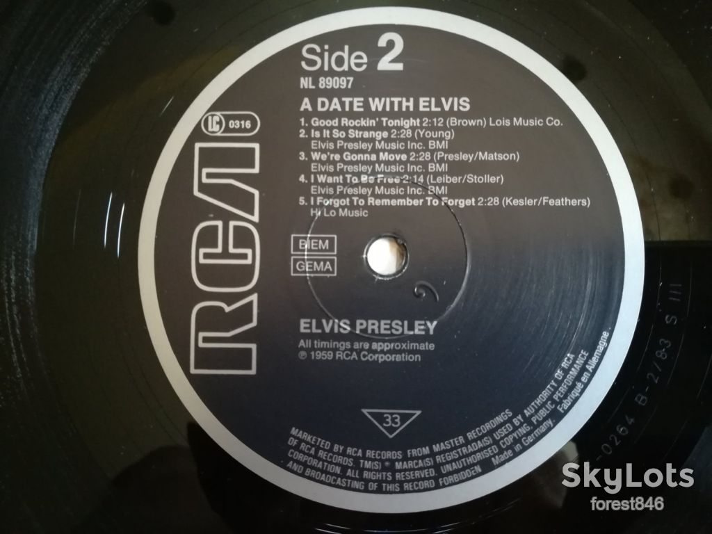 A date with Elvis  (глянс. конв.)-NM+, Німеччина  (&amp;17) - фото фото фото 3