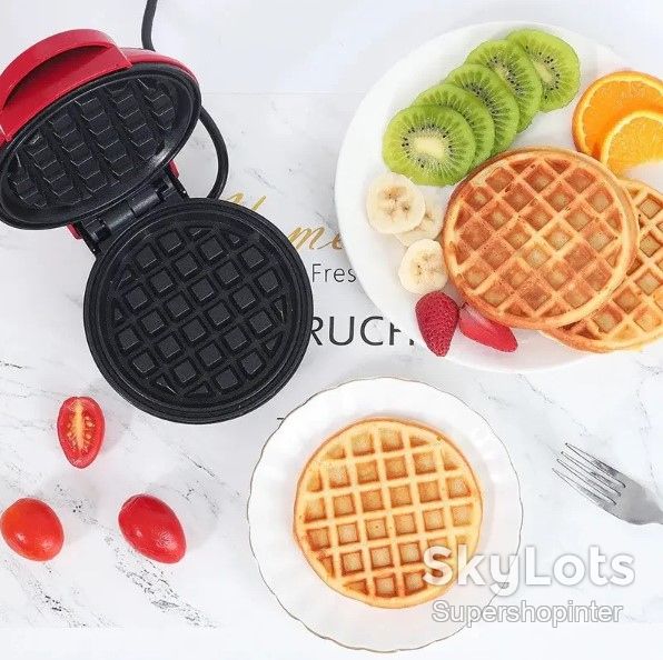 Вафельница мини для бельгийских вафель Mini Waffle Maker - фото фото фото 1