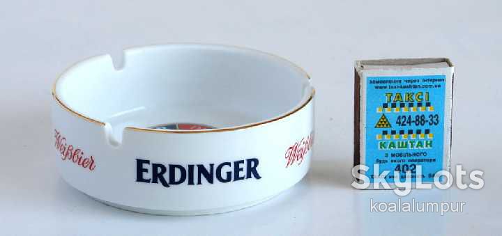Пепельница Erdinger, фарфор, Германия - фото фото фото 2