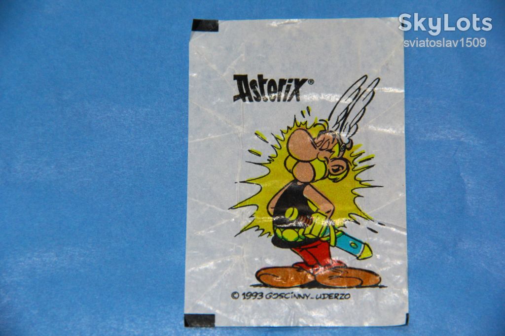 вкладыш от жевательной резинки ASTERIX Fleer - фото фото фото 0