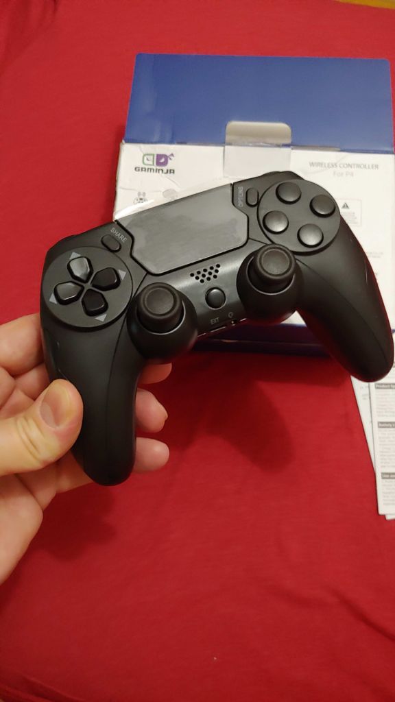 Геймпад Dualshock4 PS4, PS3, PC, iOS, Android Беспроводной Bluetooth Gaminja P48 Black Новый - фото фото фото 5