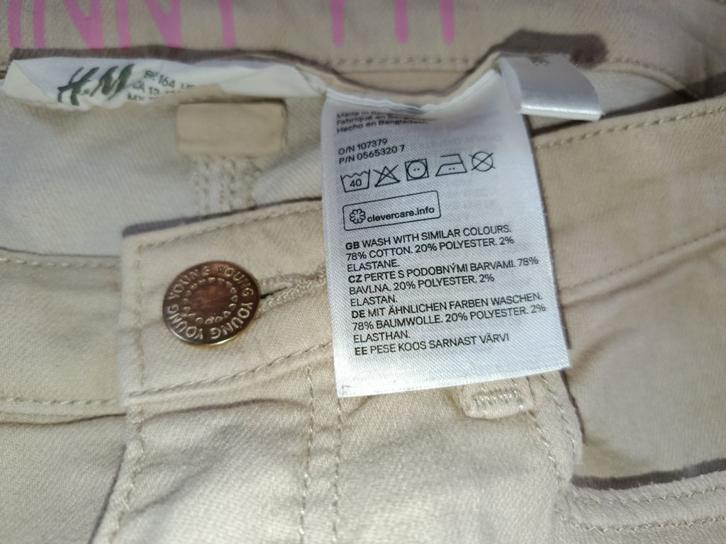 Штаны джинсы Skinny Fit H&amp;M 164 рост - фото фото фото 6
