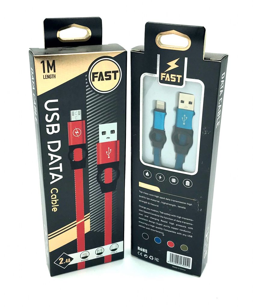 USB кабель / Дата кабель Fast Charge I-102 black-box Lighting Blue - фото фото фото 0