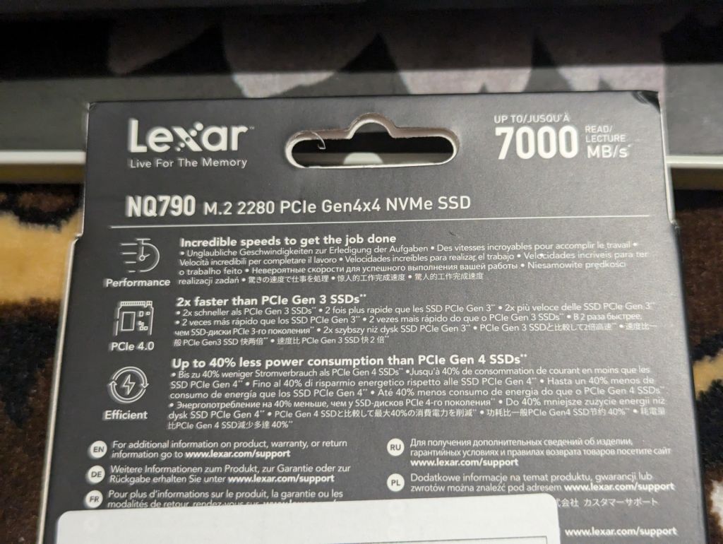 2TB Lexar NQ790 2000GB Gen4x4 SSD m.2 NVMe PCIe 4.0 2280 - фото фото фото 2