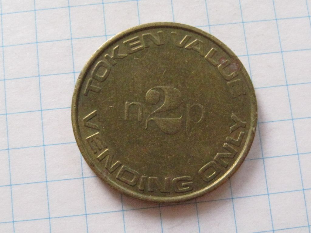 Жетон - TOKEN VALUE n2p VENDING ONLY #6П2239 - фото фото фото 0