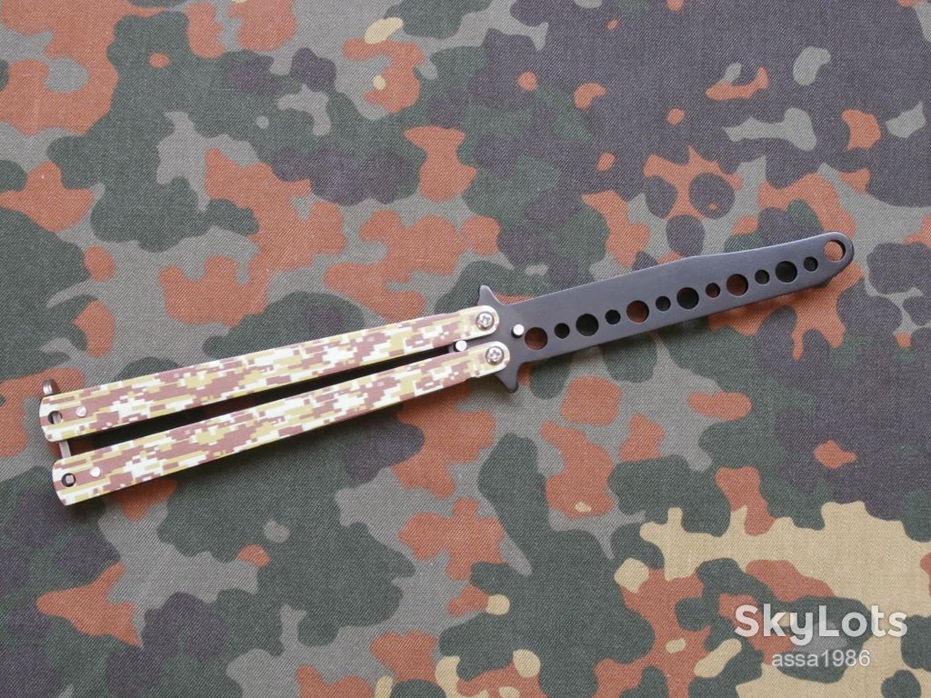 Ніж розкладний Метелик навчальний Benchmade Militarist 22см,Нож бабочка Тренировочная - фото фото фото 1