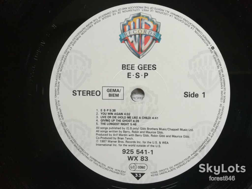 Bee Gees-E-S-P  (глянс. конв.)-Ex.+, Німеччина  (&amp;67) - фото фото фото 2