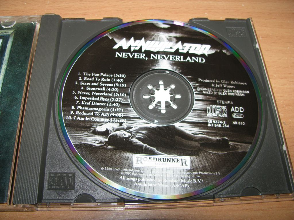 ANNIHILATOR - Never Neverland  (1990 Roadrunner 1st press) - фото фото фото 2