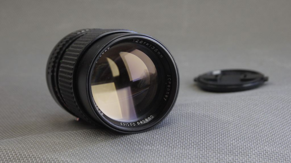 Об'єктив Canon FD JCPenney 135mm/2,8 ф52мм Coated Optic на формат 24x36mm Вживане - фото фото фото 1