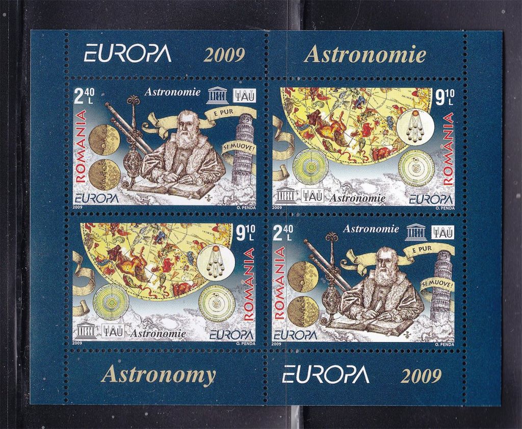 Космос . Румыния 2009 г  MNH - блок - астрономия - фото фото фото 0