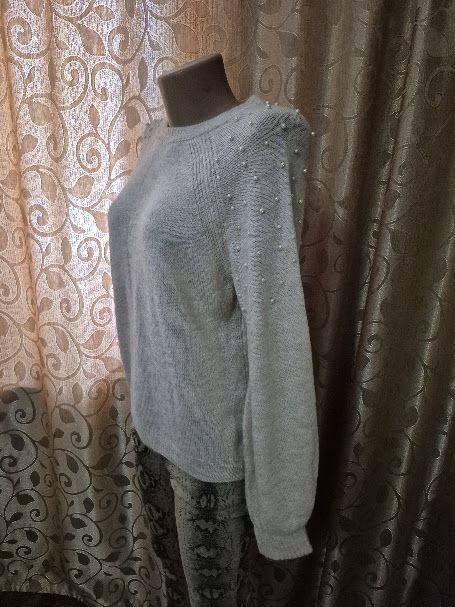 Теплая женская кофта, джемпер с жемчугом Primark - фото фото фото 5