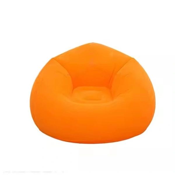 Надувне крісло-пуф Inflatable Sofa / Надувне крісло-мішок 110×110×85 см Помаранчевий - фото фото фото 1