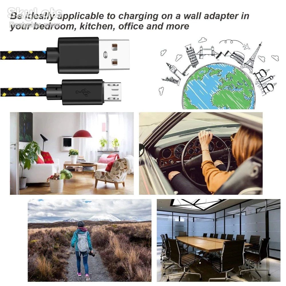 Кабель для зарядки MicroUSB 1.2м чорний - фото фото фото 6