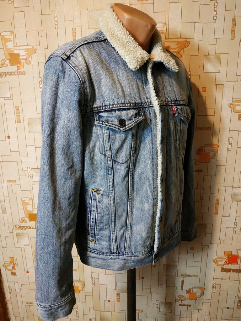 Куртка тепла джинсова чоловіча LEVIS p-p S - фото фото фото 1
