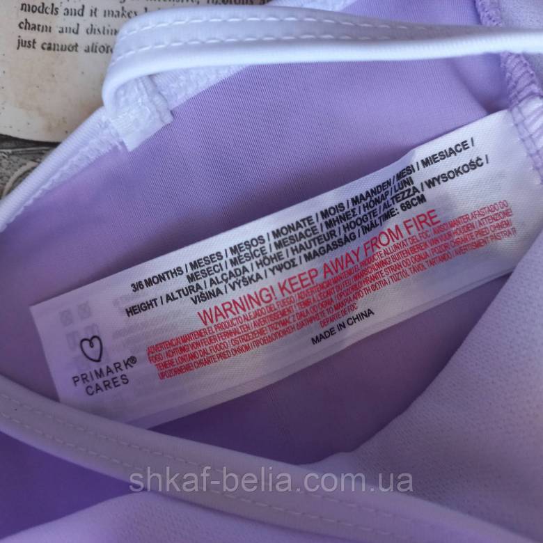 Купальник для девочки 68 см 3-6 мес Primark - фото фото фото 3