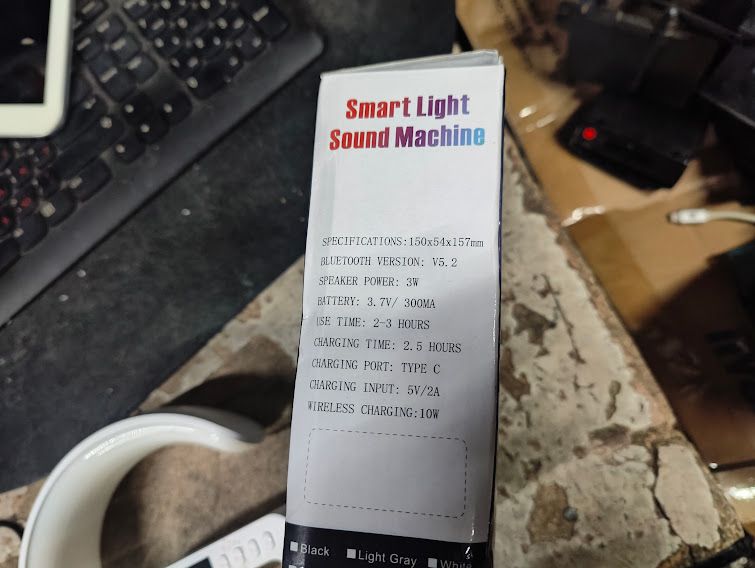Беспроводная зарядная станция подставка для телефона G-Smart Light Sound Machine № 24181107 - фото фото фото 3