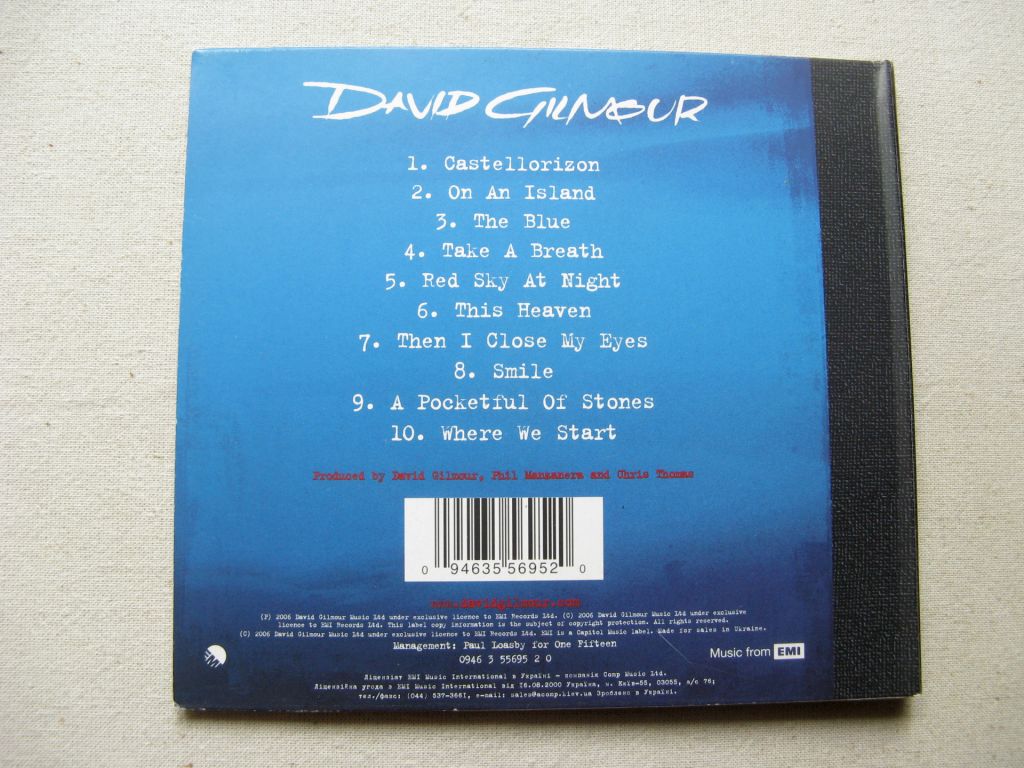 CD David Gilmour. On the Island. 2006. Jewel Case. - фото фото фото 9