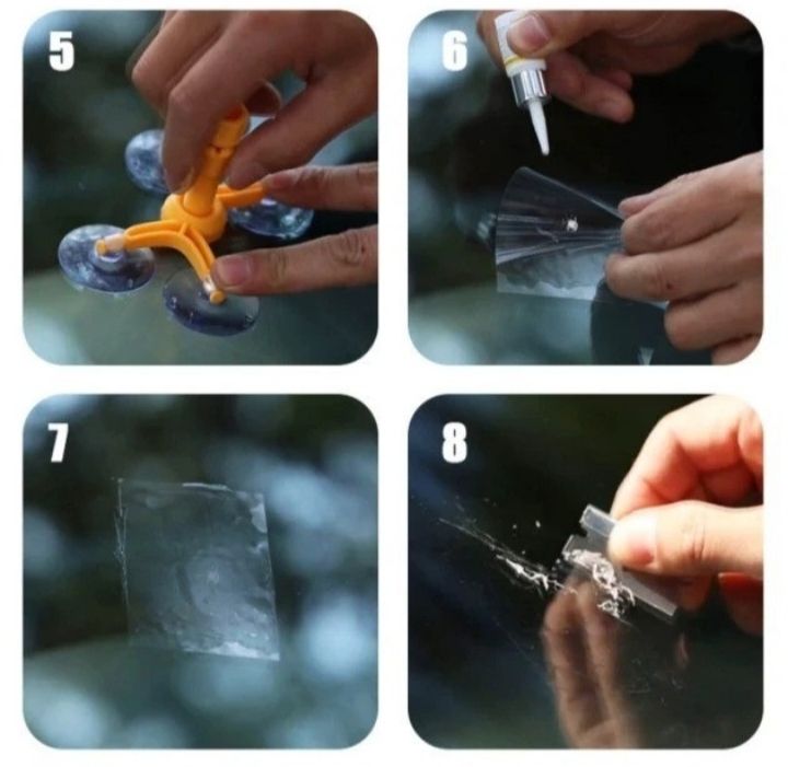 Набір для ремонту лобового скла Sunroz Windshield Repair Kit - фото фото фото 11