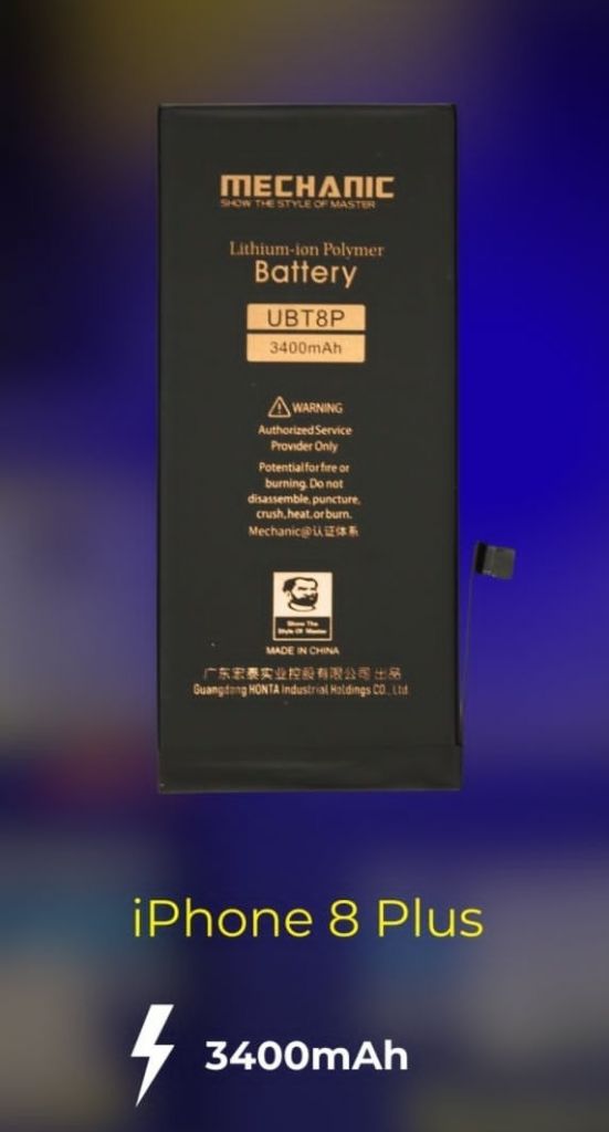 Акумулятор MECHANIC для iPhone 8 Plus   (Збільшена ємність, 3400mAh) - фото фото фото 0