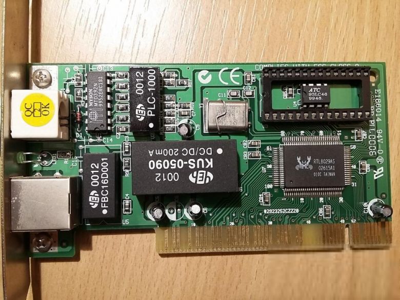 Сетевая карта Surecom EP-3252C RTL8029AS PCI 10 Мбит-c - фото фото фото 1