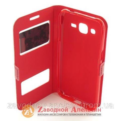 Чехол книга Samsung J2 J200 Smart Case red - фото фото фото 2