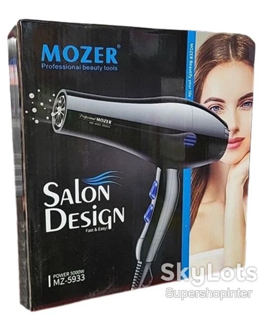 Фен для сушки и укладки волос Mozer MZ-5933 Pro Черный - фото фото фото 8