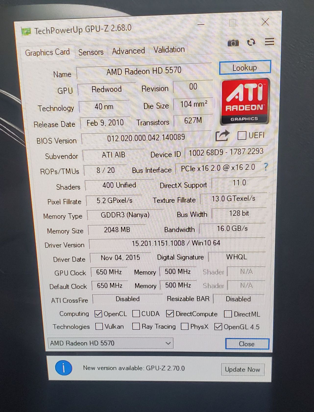 Видеокарта HD5570 2Gb hdmi dvi vga - фото фото фото 6