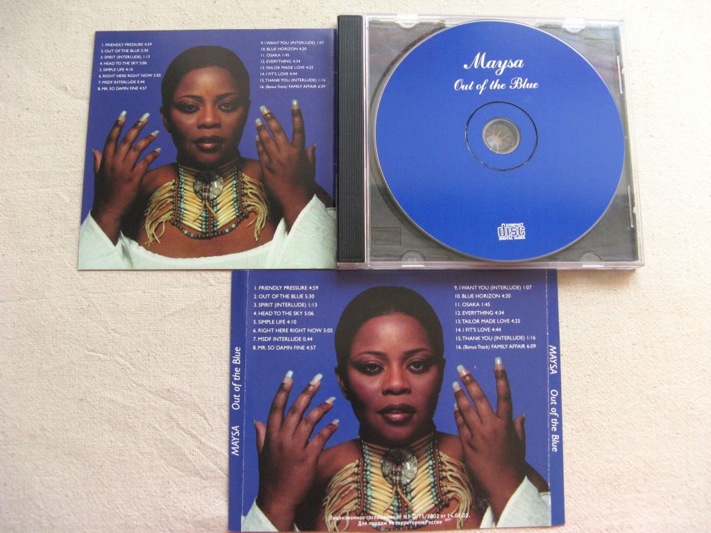 CD Джаз. Maysa. Out of the Blue. 2002. - фото фото фото 2