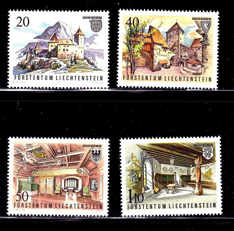 Лихтенштейн 1981 г  MNH архитектура - фото фото фото 0