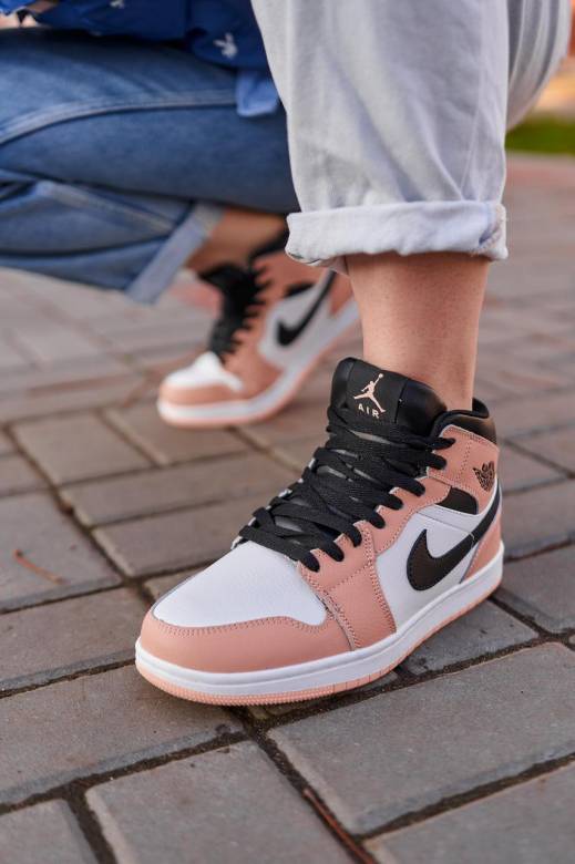 Nike Air Jordan 1 Retro Mid Peach Fur 36 - фото фото фото 7