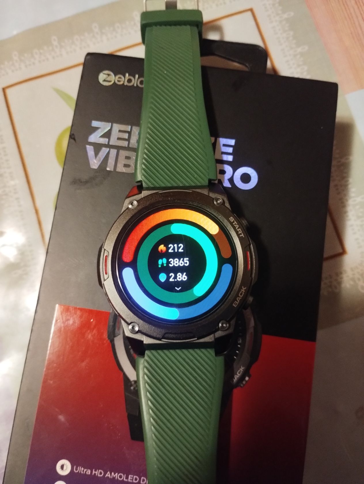 Смарт-годинник Zeblaze Vibe 7 Pro, металевий корпус  AMOLED-дисплей, вимірювання пульсу та SpO2 - фото фото фото 6