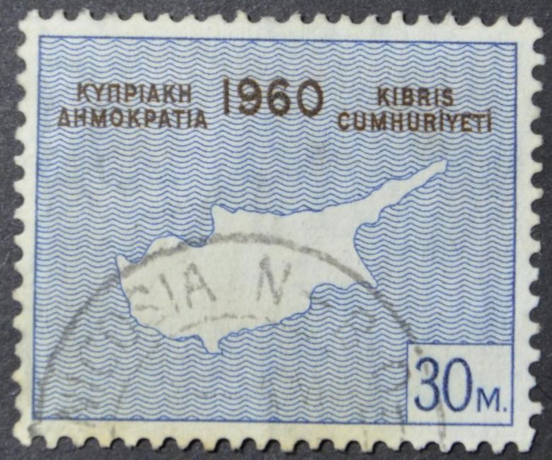 Кипр Карта 1960 - фото фото фото 0