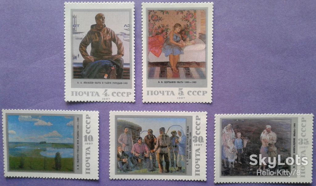СССР 1987 искусство живопись СК 5814-5818 MNH - фото фото фото 0