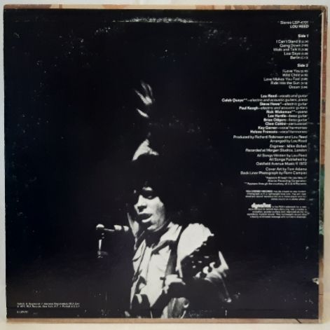 Lou Reed - Lou Reed - 1972.  (LP). 12. Vinyl. Пластинка. US. - фото фото фото 1