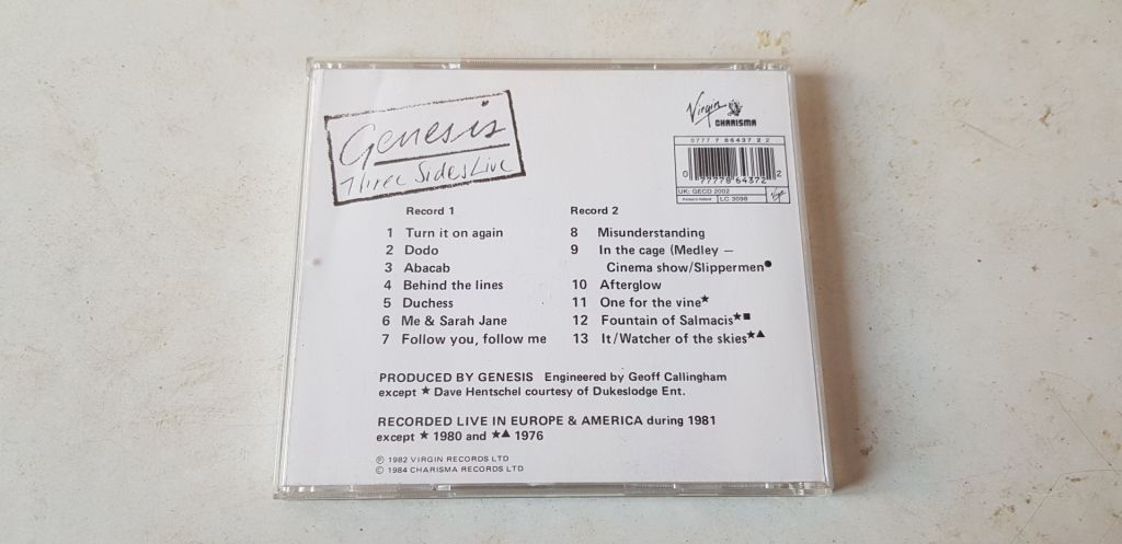Genesis Three Sides Live 2CD фірмовий - фото фото фото 1