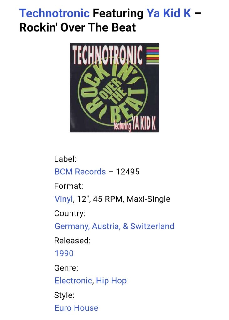 Technotronic - Rockin' Over The Beat - 1990.  (EP). 12. Vinyl. Пластинка. Europe. - фото фото фото 4