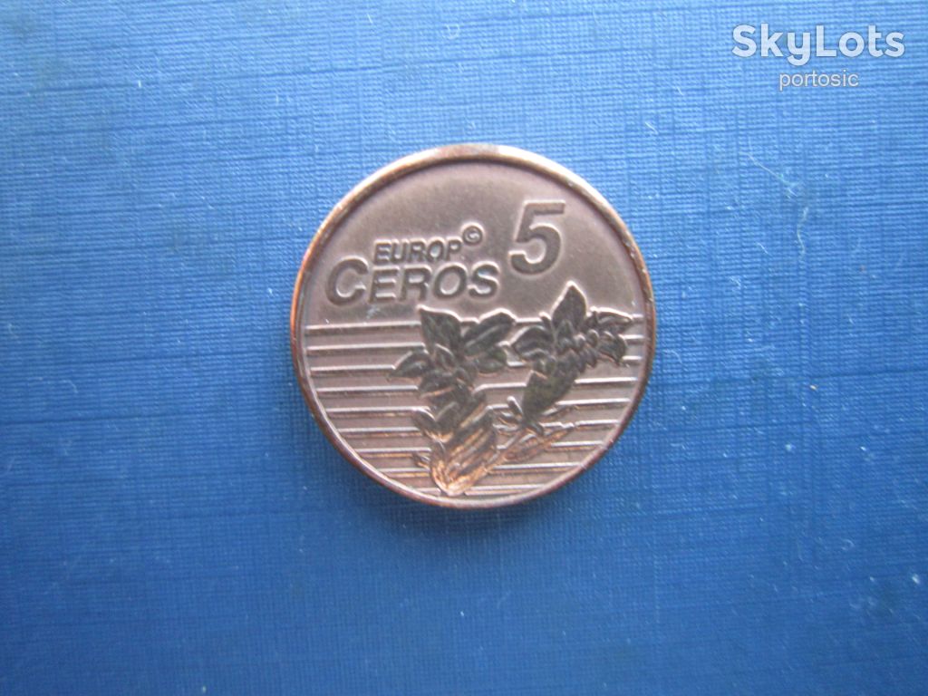 Монета 5 євроцентів серос Швейцарія 2003 Проба Європроба фауна коза - фото фото фото 1