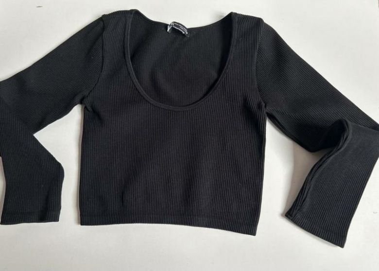 Лонгслив кроп укорочений s-m zara - фото фото фото 0
