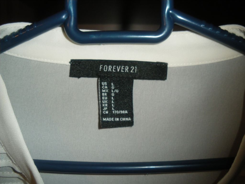 FOREVER 21 Блуза с кружевом L - фото фото фото 4