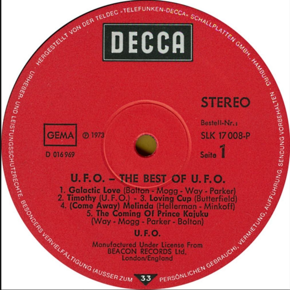 UFO - The Best Of UFO - 1970-73.   (LP). 12. Vinyl. Пластинка. Germany - фото фото фото 2