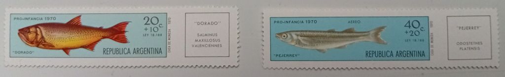 Аргентина 1970 Рыбы, MNH - фото фото фото 0