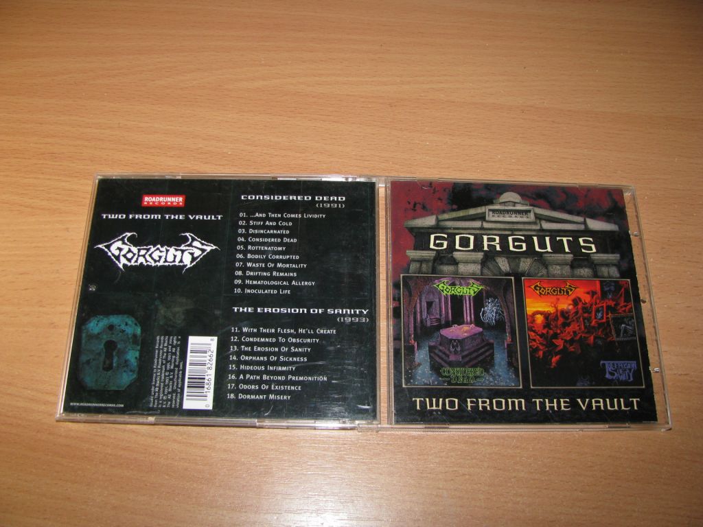 GORGUTS - Considered Dead / The Erosion Of Sanity  (2004 Roadrunner) - фото фото фото 0