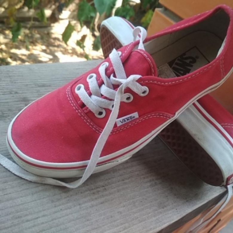 Продаються кеди vans оригінал червоного кольору - фото фото фото 1