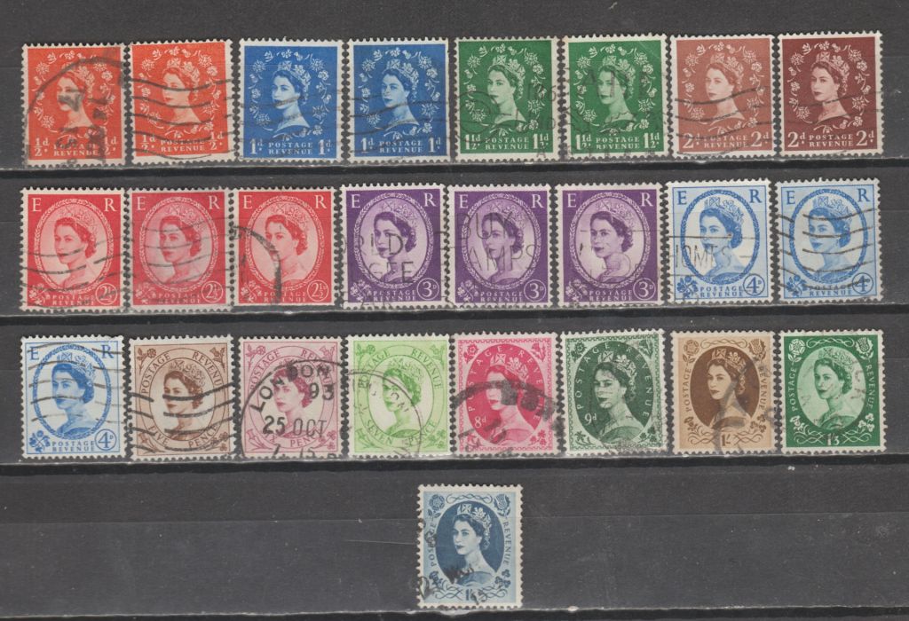 Великобритания Великобританія 1952-1958 королева стандарт - фото фото фото 0