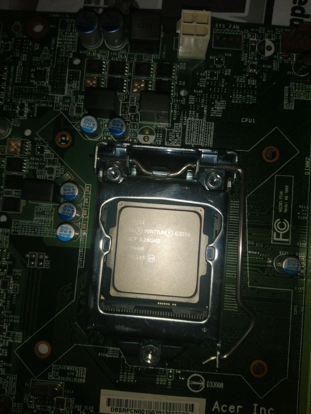 Acer Aspire TC-705 + Pentium G3250 3,2GHz - фото фото фото 1