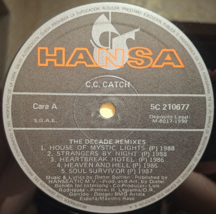 C.C. Catch - The Decade Remixes - 1986-90.  (LP). 12. Vinyl. Пластинка. Spain. - фото фото фото 3