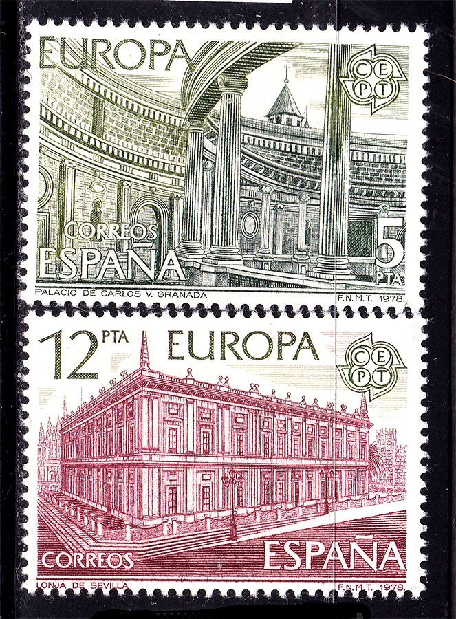 EU  Испания 1978 г  MNH  - архитектура - фото фото фото 0