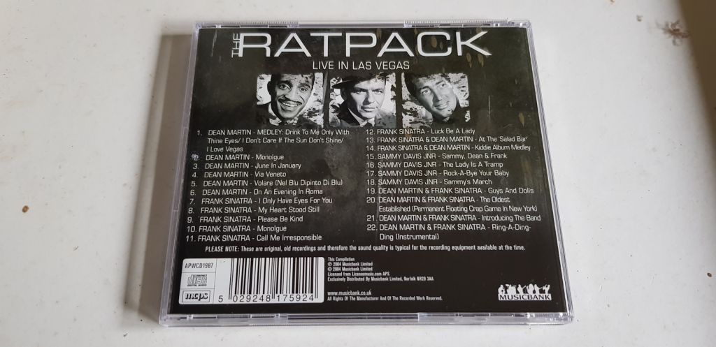 The Ratpack Live In Las Vegas CD фірмовий - фото фото фото 1