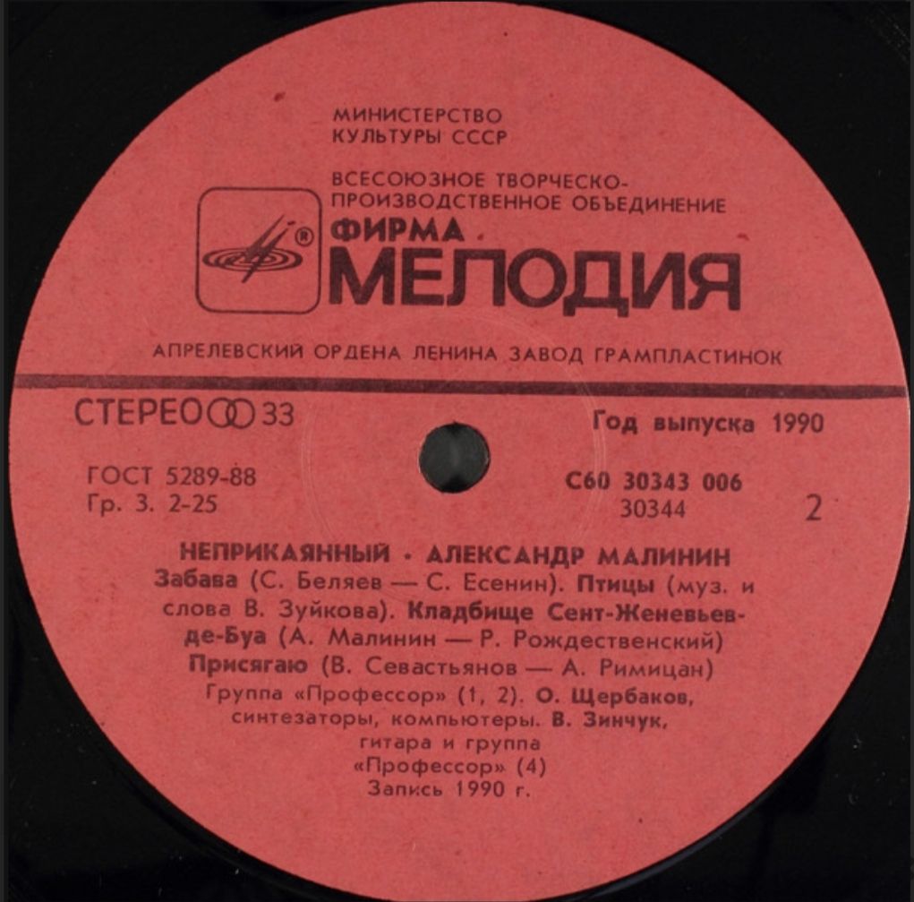 Александр Малинин - Неприкаянный - 1990.   (LP). 12. Vinyl. Пластинка - фото фото фото 3